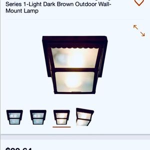 Outdoor black ceiling lamps 2-pack